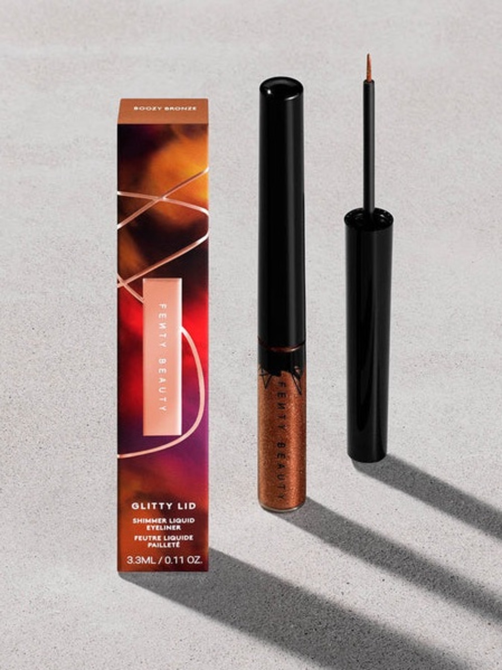 Fenty Beauty Glitty Lid Shimmer Liquid Eyeliner in Boozy Bronze
